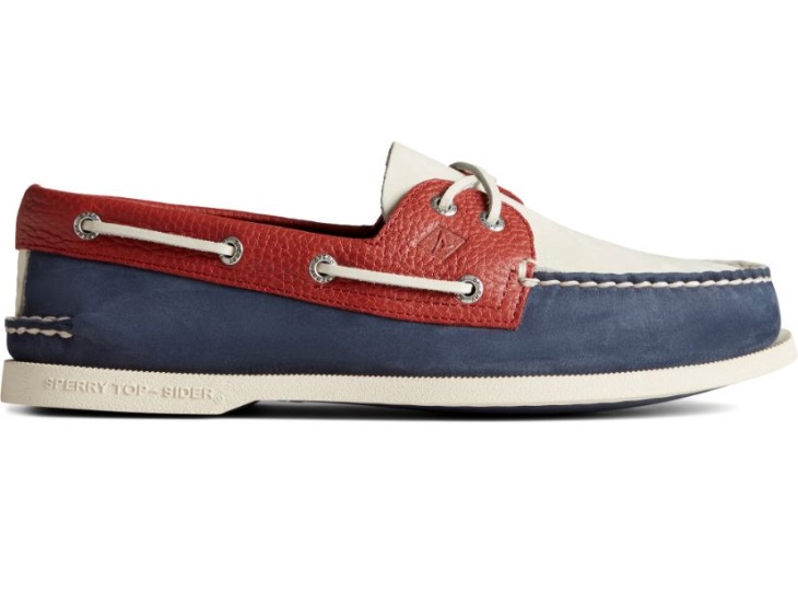 Sperry Men's Authentic Original 2-Eye Tumbled Boat Shoe Array