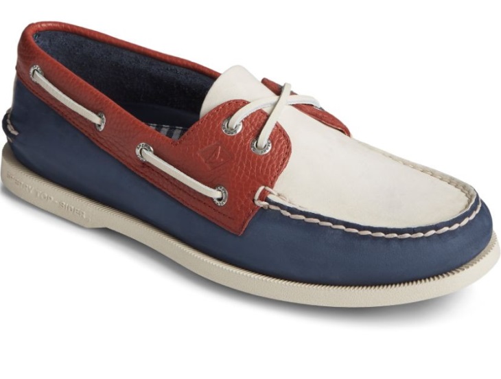 Sperry Men's Authentic Original 2-Eye Tumbled Boat Shoe Array