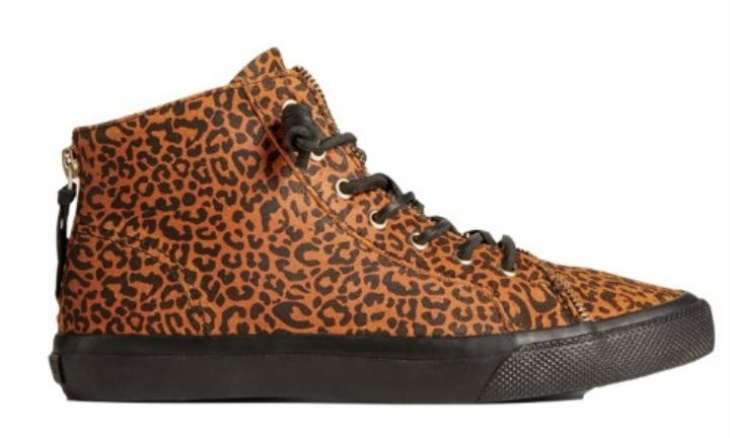 Women's Sperry X Rebecca Minkoff Leopard High Top Sneaker Brown Sperry